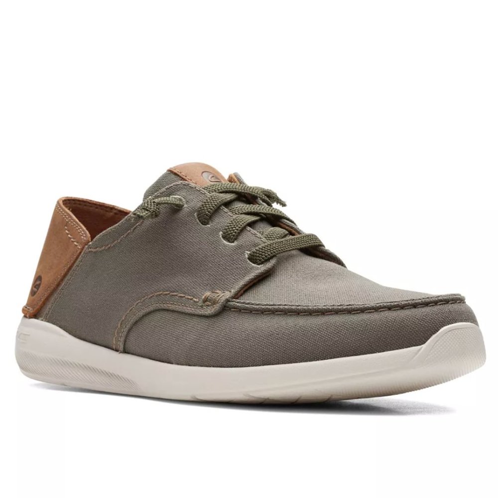Clarks Gorwin Olive Lace Sneaker